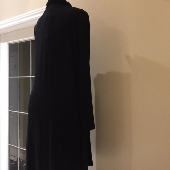 Yest Yessica Ladies Long Length Cardigan Sweater Black 80474B Various Sizes - Picture 5 of 10